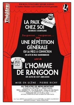 Affiche de La paix chez soi / une répétition générale / l'homme de Rangoon