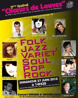 Affiche de Festival choeurs de Louves