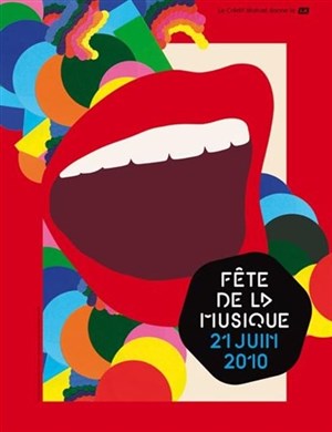 Affiche de Fête de la Musique du Conservatoire Occitan de Musiques et Danses Traditionnelles : concerts en plein air