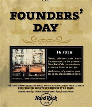 Affiche de Anniversaire du Hard Rock Cafe