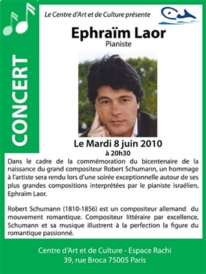 Affiche de Concert piano Schumann
