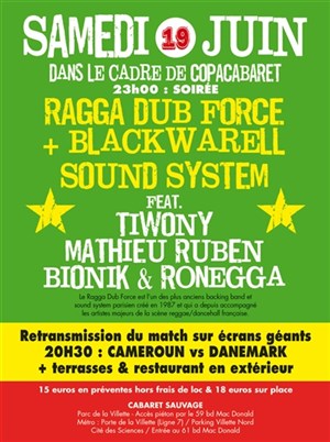 Affiche de Ragga Dub Force Sound Ssystem feat Tiwony, M.Ruben et Bionik