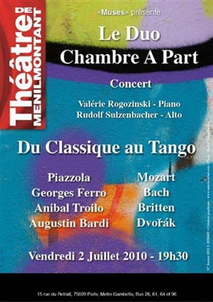 Affiche de Du classique au tango et Concert sérénade