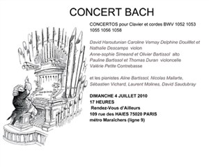 Affiche de Bach Concertos pour clavier et cordes
