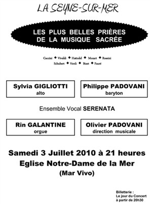 Affiche de Les plus belles prieres de la musique sacrée