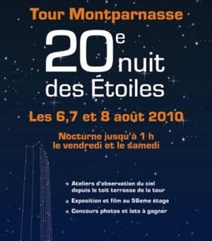 Affiche de La Nuit des étoiles à la Tour Montparnasse