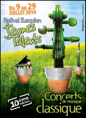 Affiche de Festival Européen Jeunes Talents - Emmanuel Ceysson, harpiste