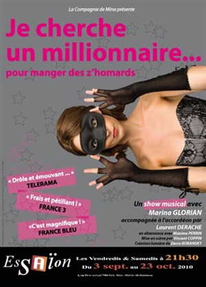 Affiche de Marina Glorian dans Je cherche un millionnaire pour manger des z'homards