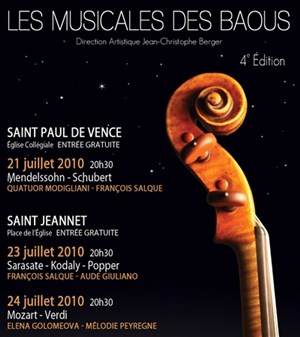 Affiche de Duo accordéon violoncelle Aude Giuliano et François Salque