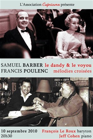 Affiche de Samuel Barber, Francis Poulenc : Le dandy & le voyou
