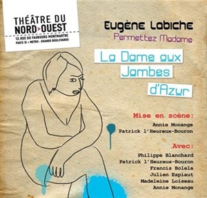 Affiche de La Dame aux Jambes d'Azur suivi de Permettez Madame