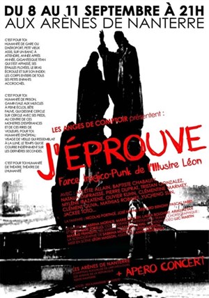 Affiche de J'éprouve - La farce tragico-punk de l'Illustre Léon