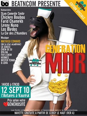 Affiche de Génération MDR : Venez rire pour la bonne cause