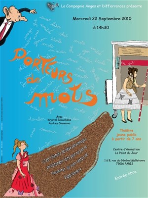 Affiche de Porteurs de mots | Centre d'animation Le point du jour