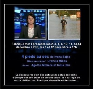 Affiche de 4 pieds au sec