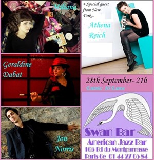 Affiche de Géraldine Dabat, Jon Norris, Miliana and from New York : Athena Reich !