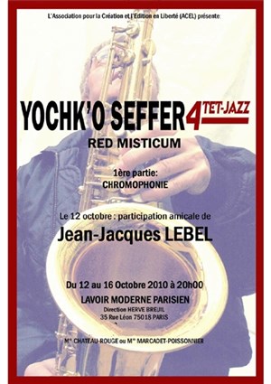Affiche de Yochko Seffer  4tet Jazz + Chromophonie