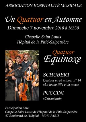 Affiche de Quatuor à cordes Equinoxe