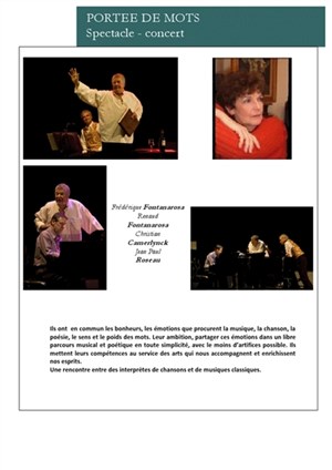 Affiche de Portée de mots