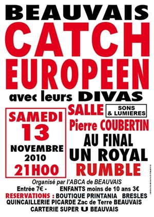 Affiche de Gala de catch Européen