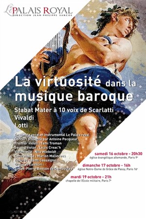 Affiche de la virtuosité dans la musique baroque