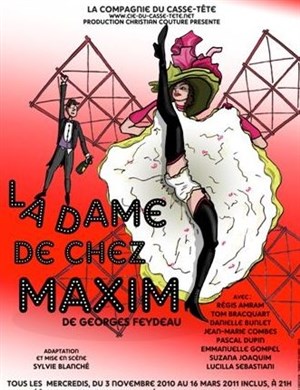 Affiche de La dame de chez Maxim | Théâtre Darius Milhaud