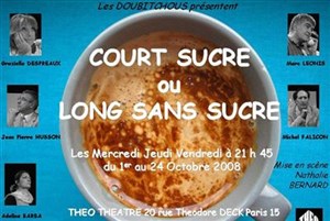 Affiche de court sucré long sans sucre