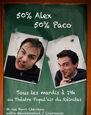 Affiche de Alex et Paco dans 50 % Alex 50% Paco