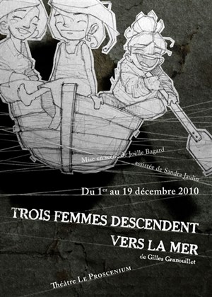Affiche de Trois femmes descendent vers la mer