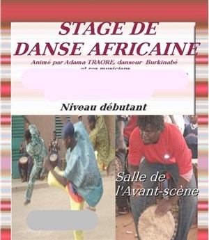 Affiche de Stage d'initiation à la danse africaine