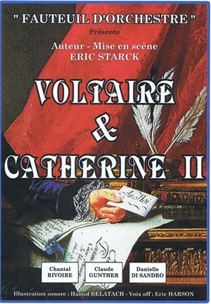 Affiche de voltaire et catherine II