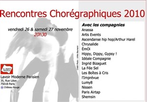 Affiche de Rencontres Chorégraphiques 2010