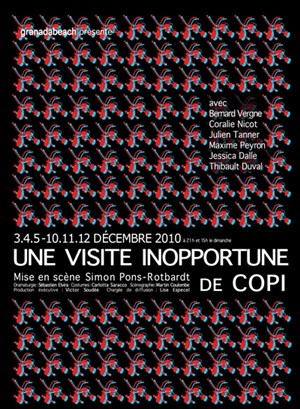 Affiche de Une visite inopportune | Theatre de Verre