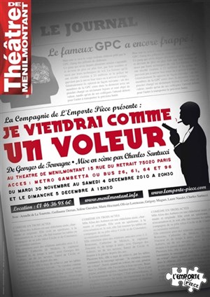 Affiche de Je viendrai comme un voleur