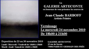 Affiche de Exposition Jean-Claude BARBOFF