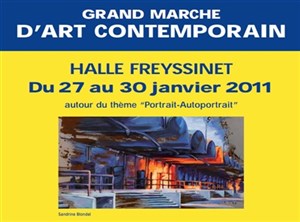 Affiche de Grand marché d'Art Contemporain janvier 2011 | La Halle Freyssinet