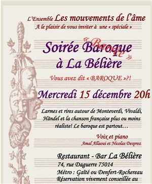 Affiche de Soirée Baroque