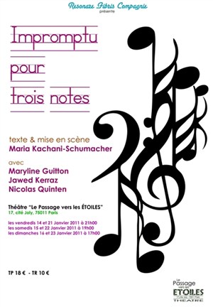 Affiche de Impromptu Pour Trois notes