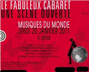 Affiche de Fabuleux Cabaret Musiques du Monde