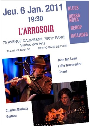 Affiche de Jazz Bossa Nova en dinant