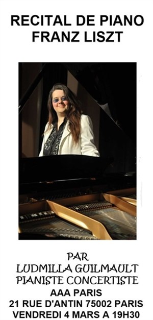 Affiche de Ludmilla Guimault | Récital de Piano