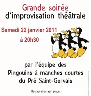 Affiche de Grande soiree d'improvisation théâtrale