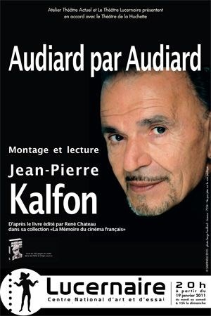Affiche de Audiard par Audiard | avec Jean-Pierre Kalfon