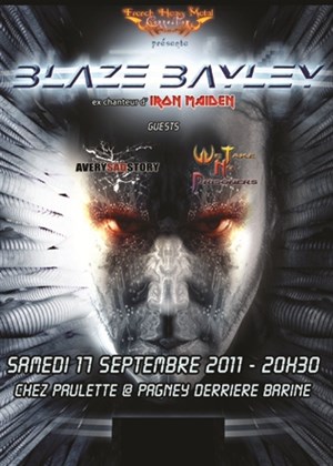 Affiche de Blaze Bayley + Averysadstory + We take no prisoners