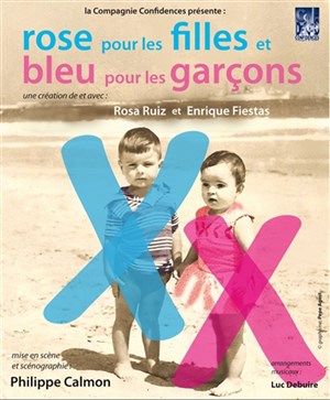 Affiche de Rose pour les filles et bleu pour les garçons