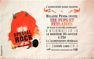 Affiche de Hilaire Penda's Warmupshow invite The Pups & The Red Ladies