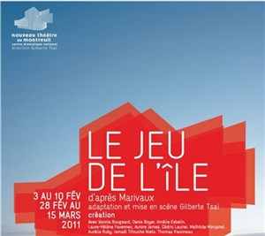 Affiche de Le jeu de l'île d'après 3 textes de Marivaux
