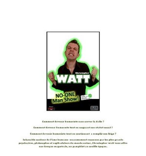 Affiche de Christopher Watt dans No one man show
