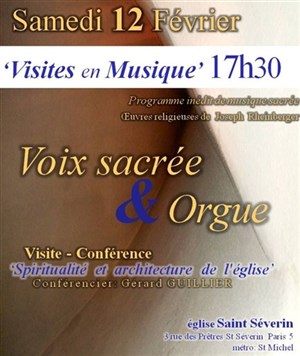 Affiche de Visite en musique : Voix sacrée & orgue