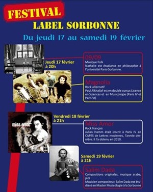 Affiche de Festival Label Sorbonne